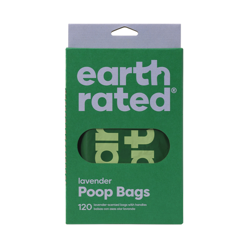 Earth Rated Πλαστικές σακούλες αποβλήτων σκύλων – παχύτερες, βιοδιασπώμενες, φιλικές προς το περιβάλλον, φορητές για βόλτες