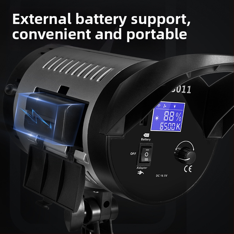 Profesionálna fotografická lampa, 200W svetelný zdroj, 110-220V, stmievateľná, nastaviteľná jasnosť