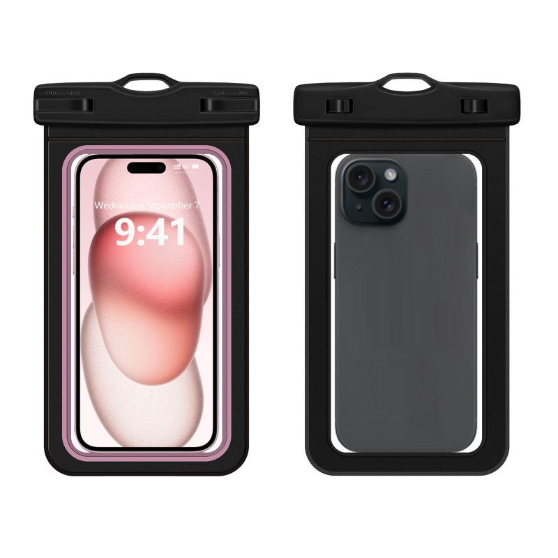 Vodootporna torbica za telefon s dodirnim zaslonom, kontrastne boje, prenosiva vertikalna