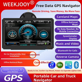 Navigator GPS All-in-One pentru mașină și camion, hărți Kailide offline, input prin scriere, navigare vocală, hartă 3D, WinCE OS