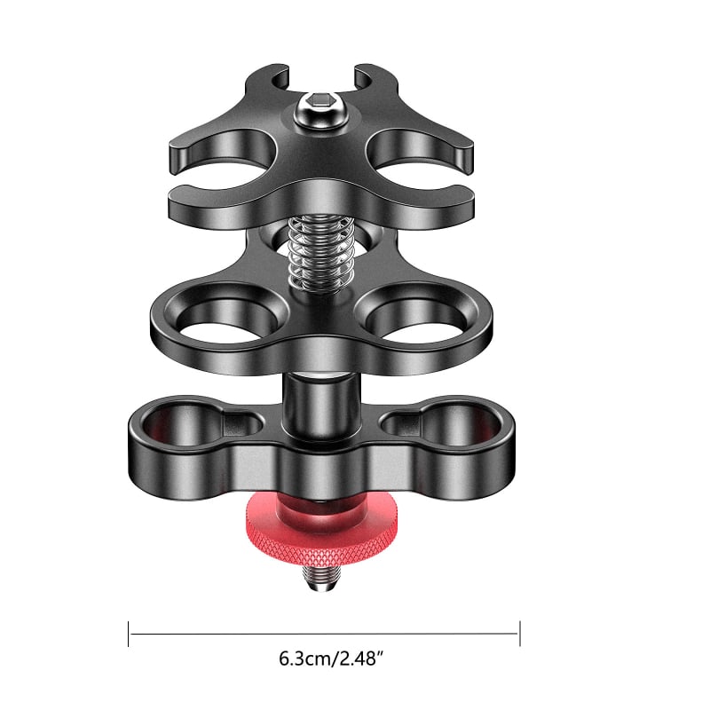 GoPro braț universal de clemă CP-2, aliaj de aluminiu, accesoriu pentru fotografie subacvatică, 90 g