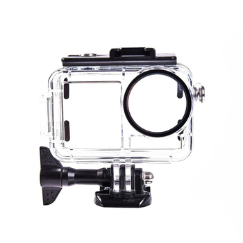 Vízálló tok DJI Action5 Pro/4/3 | Anyag: PC + 316 rozsdamentes acél | Tartalom: vízálló burkolat, alap, csavarok, párásodás elleni fólia
