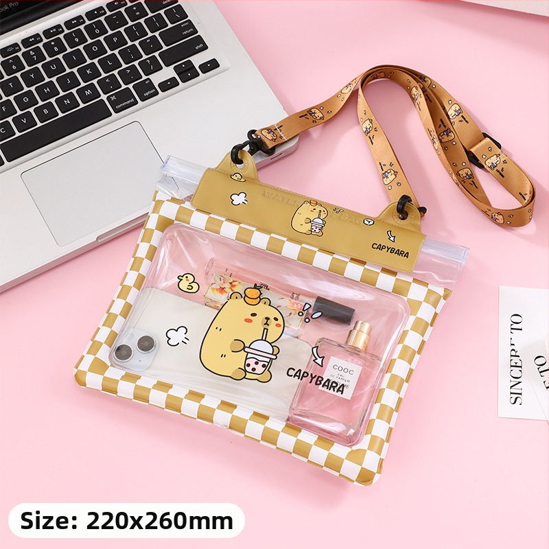 Vodootporna pasna vrećica za telefon s zračnom komorom i trostruko zatvorenim skladištem zraka PVC materijal, veliki kapacitet; pogodna za plivanje, ronjenje, rafting i putovanja.