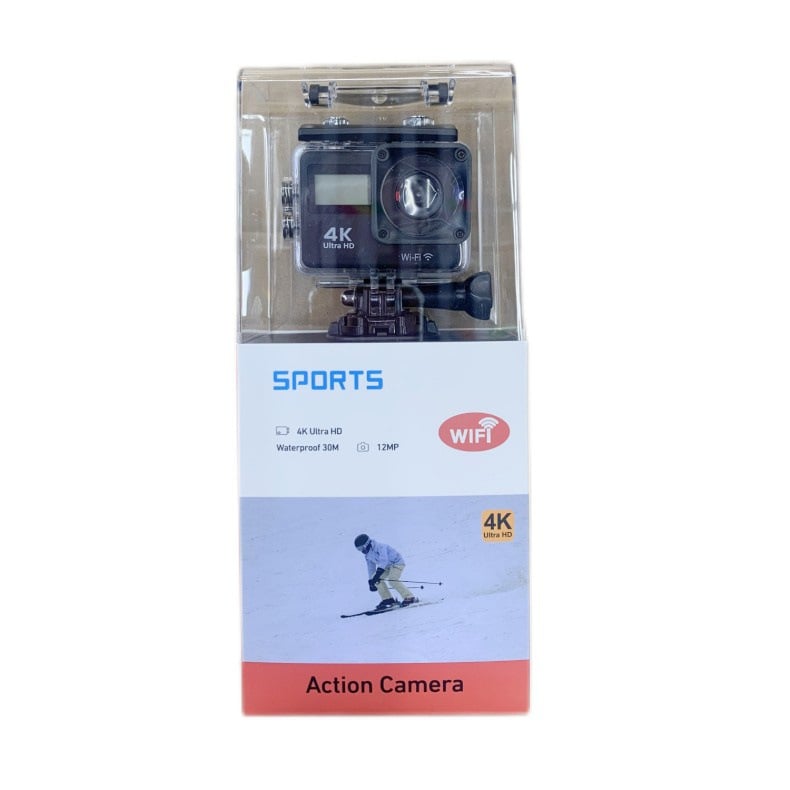 Sporta kamera 88DR ar 2,0 collu LCD ekrānu, TF kartes glabāšana, 16 MP, ABS korpuss, akumulatora darbības laiks 60–90 min