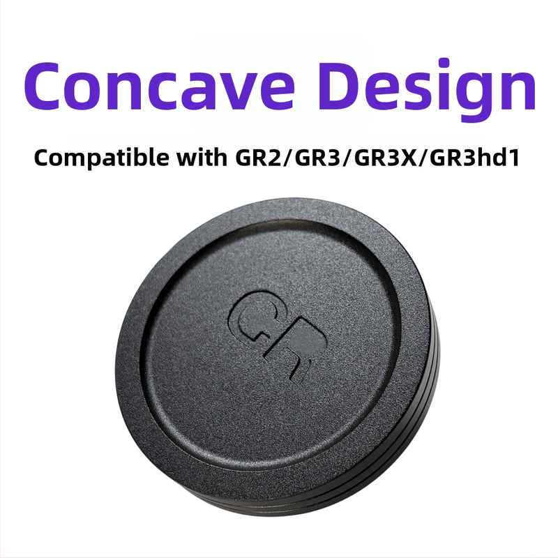 Ricoh GR objektyvo gaubtas, aliuminio lydinys, spaudimo tipo dulkių dangtelis, 58 mm bajonetas, GR2/GR3/GR3X/GR4