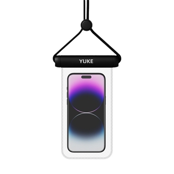 Feather TPU vízálló telefon tok érintőképernyővel, átlátszó flipfedél, vízálló anyag, logónyomott, kültéri tevékenységekhez