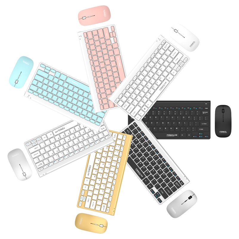 WT110 Bezdrôtový set klávesnice a myši pre počítač, USB klávesnica a USB myš, 1200 DPI, Ergonomický, Vodotesný