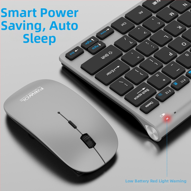 WT110 Bezdrôtový set klávesnice a myši pre počítač, USB klávesnica a USB myš, 1200 DPI, Ergonomický, Vodotesný