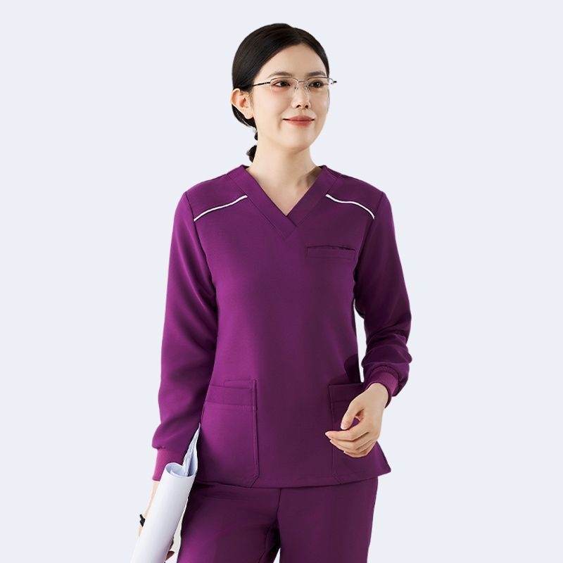 Unisex set scrubs s dugim rukavima, debeli i topli za jesen-zimu, veterinarska stomatologija