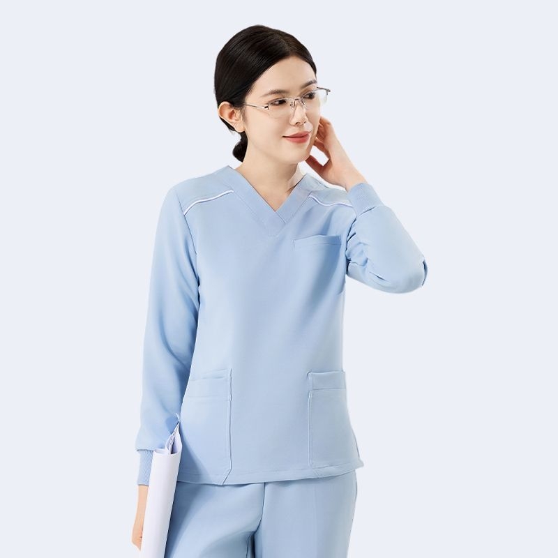 Unisex set scrubs s dugim rukavima, debeli i topli za jesen-zimu, veterinarska stomatologija