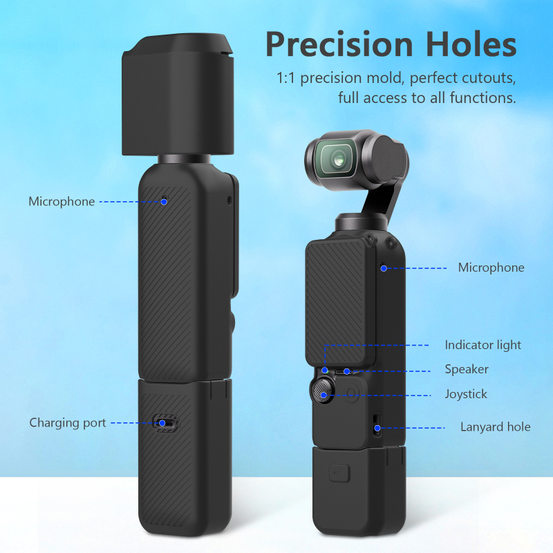 Silikonska zaštitna navlaka za DJI Pocket 3, šest dijelova u setu, OEM obrada
