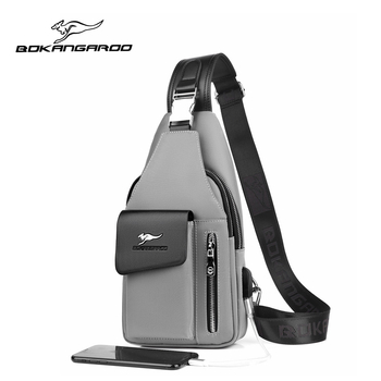 Férfi mellkasi táska - Oxford anyag, vízálló, modell 8203, Dusen Kangaroo