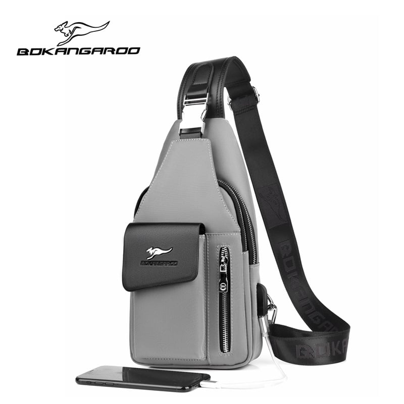 Férfi mellkasi táska - Oxford anyag, vízálló, modell 8203, Dusen Kangaroo