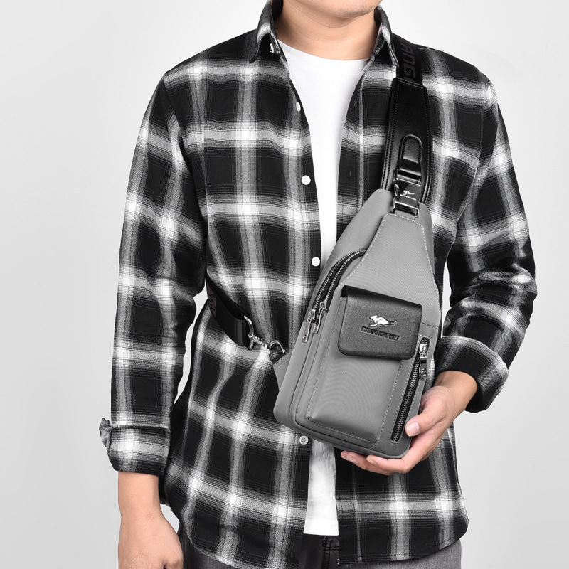 Férfi mellkasi táska - Oxford anyag, vízálló, modell 8203, Dusen Kangaroo