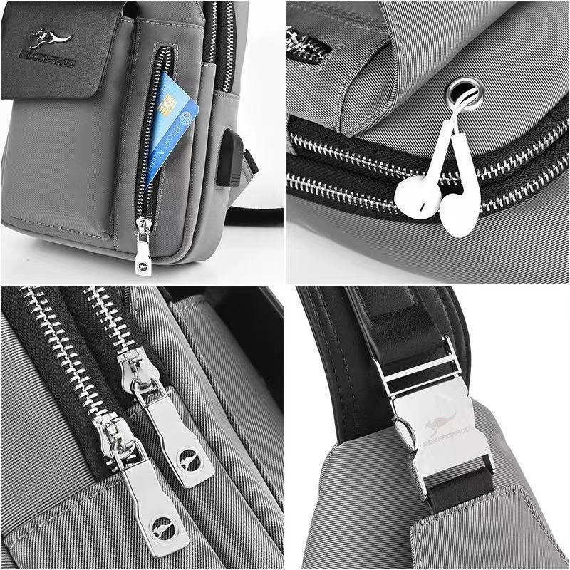 Férfi mellkasi táska - Oxford anyag, vízálló, modell 8203, Dusen Kangaroo