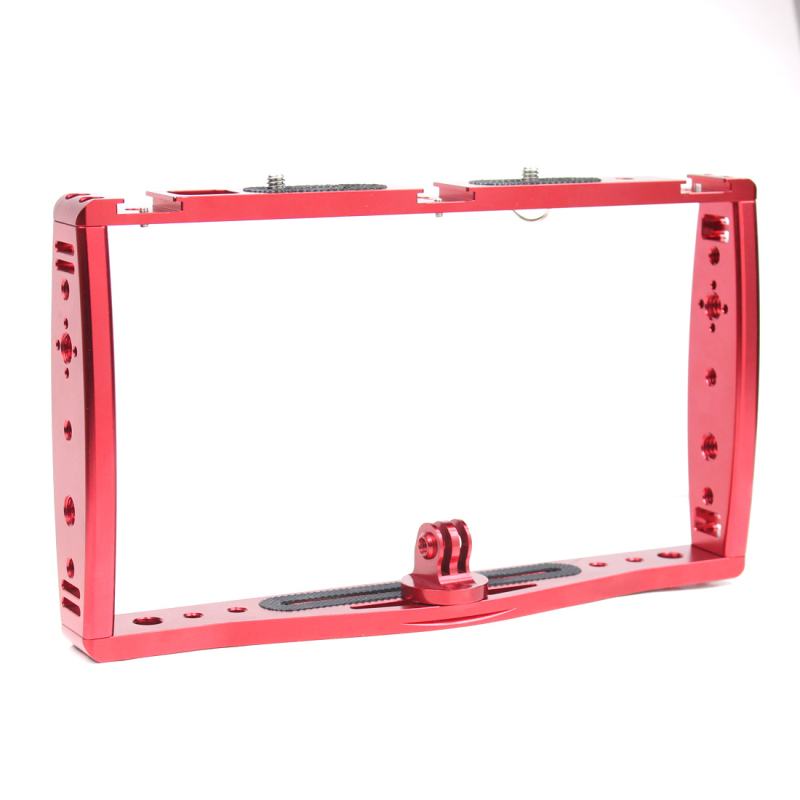 FEICHAO Suport dublu pentru GoPro/DSLR/telefoane – aliaj de aluminiu, sarcină maximă 2–5 kg