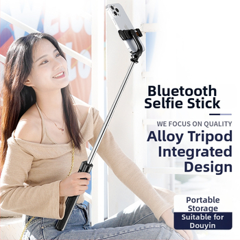 Z6S Samostatný selfie tyč – nerezová oceľ, Bluetooth, diaľkové ovládanie, podpora prispôsobenia