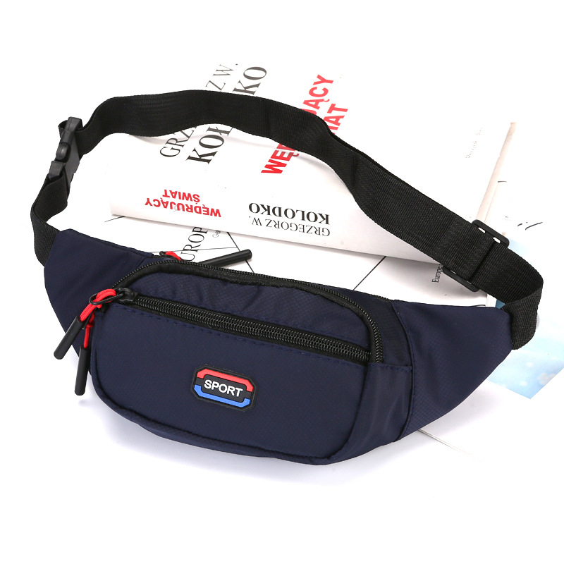 Τσαντάκι μέσης με street-trend νάιλον σώμα, φερμουάρ, μαλακή κατασκευή, επένδυση πολυεστέρα, θήκη ID