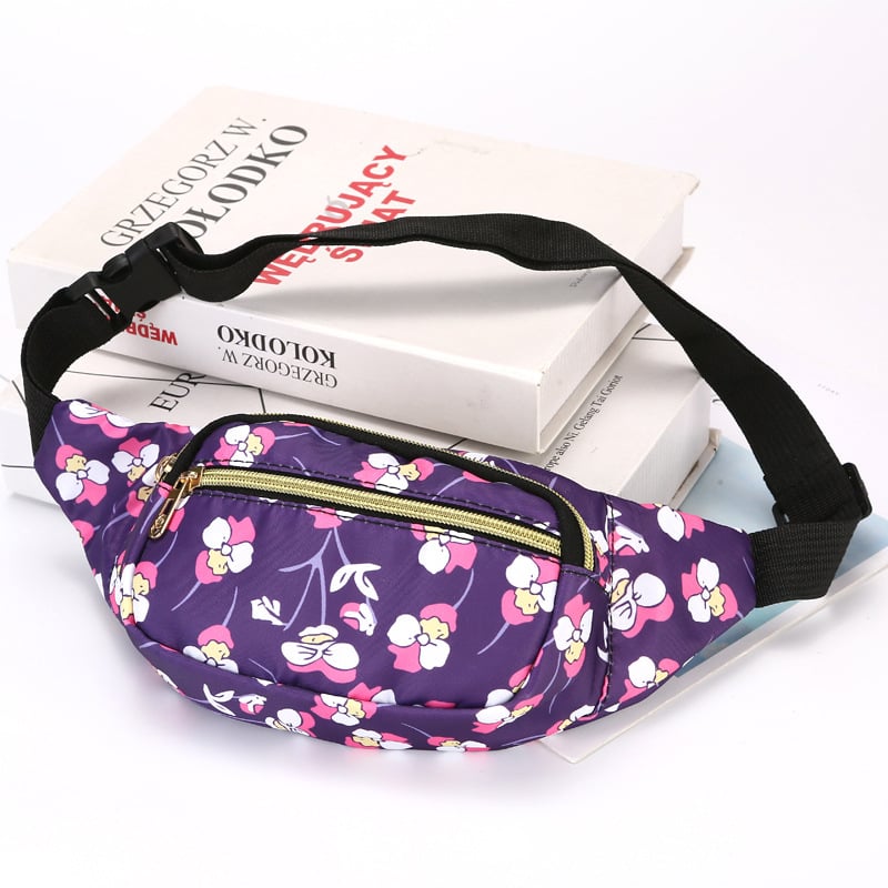 Τσαντάκι μέσης με street-trend νάιλον σώμα, φερμουάρ, μαλακή κατασκευή, επένδυση πολυεστέρα, θήκη ID