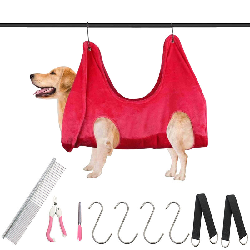 Autonomy kaķu un suņu kopšanas hamaks no flaneļa, ar kopšanas apģērbu