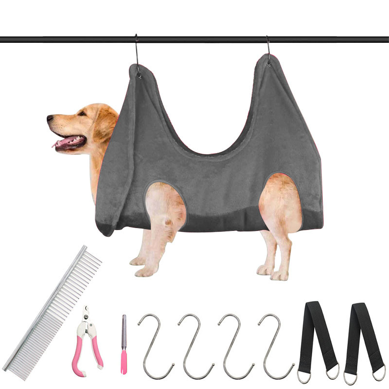 Autonomy kaķu un suņu kopšanas hamaks no flaneļa, ar kopšanas apģērbu