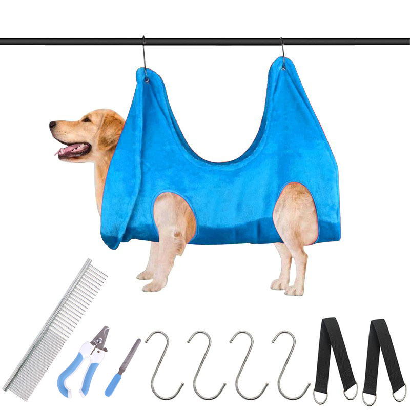 Autonomy kaķu un suņu kopšanas hamaks no flaneļa, ar kopšanas apģērbu