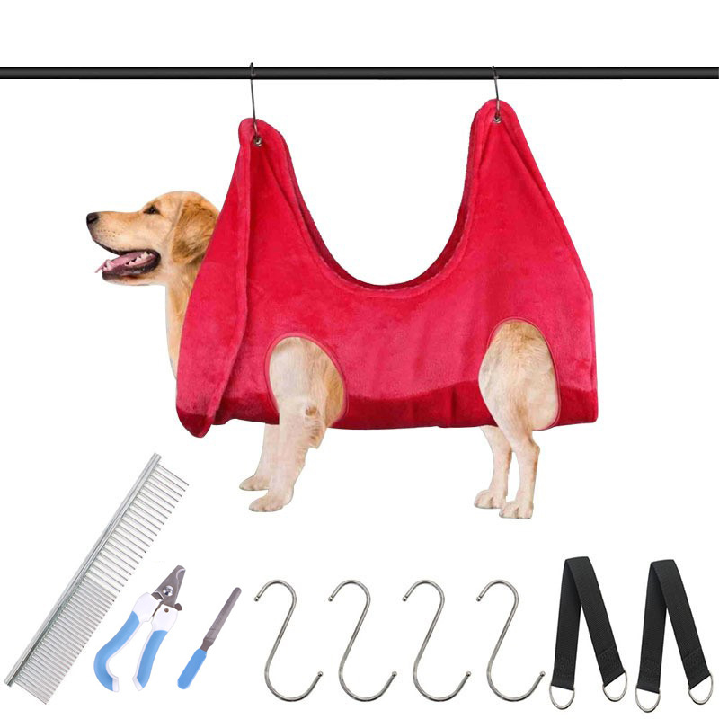 Autonomy kaķu un suņu kopšanas hamaks no flaneļa, ar kopšanas apģērbu