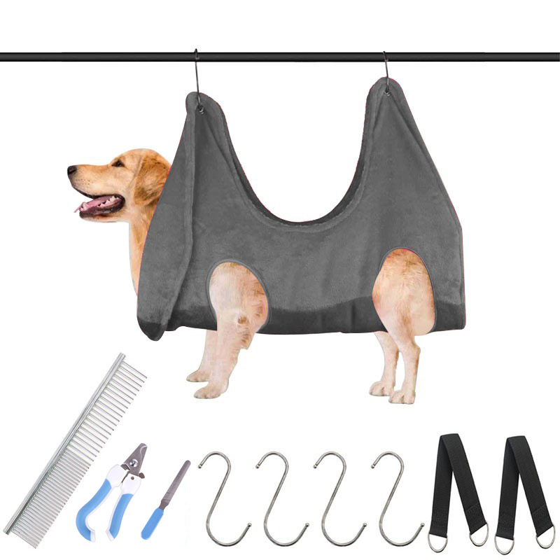 Autonomy kaķu un suņu kopšanas hamaks no flaneļa, ar kopšanas apģērbu