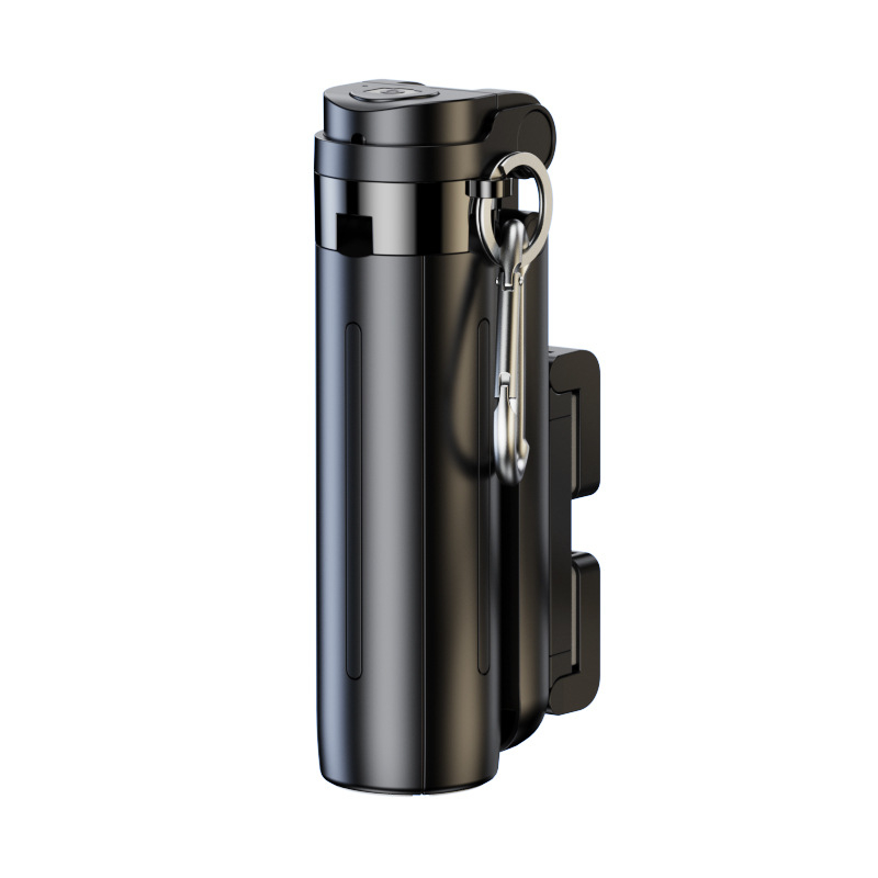 Mini Bluetooth magnētiskais selfie sticks ar četru kāju tripodu; materiāls: alumīnija sakausējums + ABS; pults iekļauts; apgaismojums fotografēšanai; Bluetooth ieslēgts