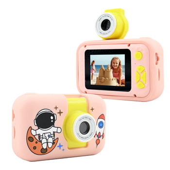 Gyerekeknek szóló kamera — 4x zoom, 2,0 hüvelykes LCD, TF-kártya tárhely, visszafordítható kivitel, játékok/videók/fényképek/szűrők