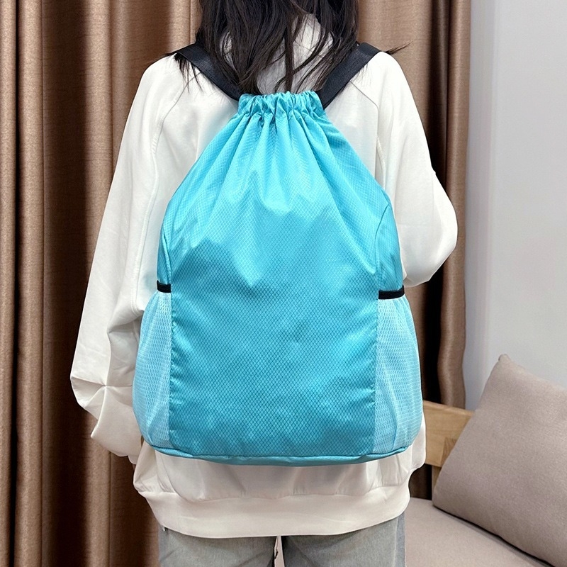 Rucsac sportiv, capacitate mare, material PU, închidere cu șnur, unisex, pentru baschet și fotbal în aer liber