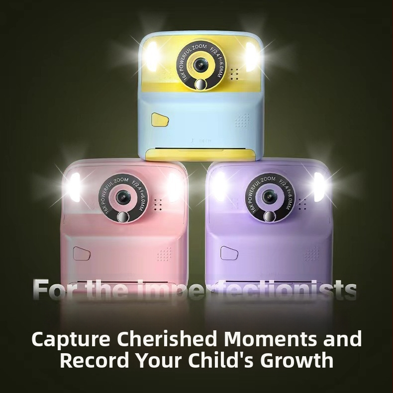 Digitaalse printimisega kaamera lastele, mudel X6D, 2,4-tolline LCD, TF-kaardi salvestus, 4800 pikslit, 1000 mAh akumulator