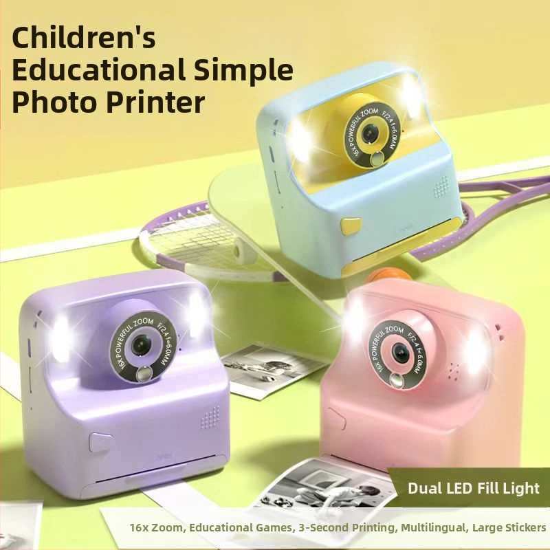 Digitaalse printimisega kaamera lastele, mudel X6D, 2,4-tolline LCD, TF-kaardi salvestus, 4800 pikslit, 1000 mAh akumulator