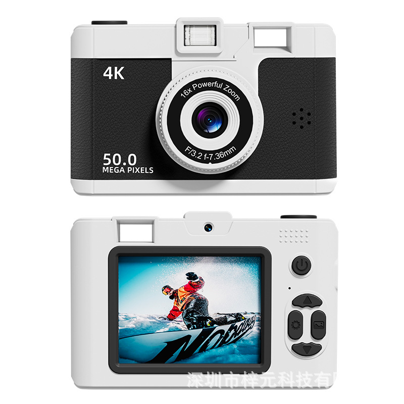 Cameră CCD mini pentru copii cu Wi-Fi, iluminare de umplere, 16x zoom, LCD de 2,4 inch, HD