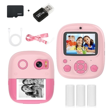 Lastele mõeldud mini Polaroid hetkekaamera, mudel P5, fotod ja printimine, 2,4-tolline LCD, TF-kart salvestuseks, 4800–9600 piksli vahemik, välja antud 2024. aastal