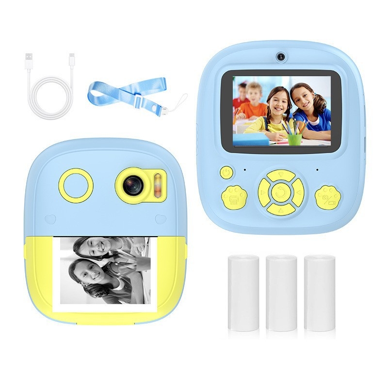 Lastele mõeldud mini Polaroid hetkekaamera, mudel P5, fotod ja printimine, 2,4-tolline LCD, TF-kart salvestuseks, 4800–9600 piksli vahemik, välja antud 2024. aastal