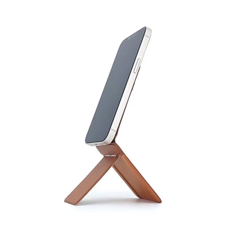 Suport pentru transmisii live MagSafe, cu loc pentru carduri, balama, piele PU, husă de telefon cu acoperire totală și pliere