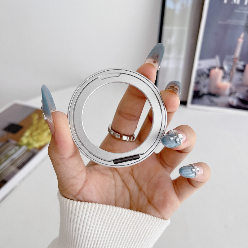 Alumínium ötvözetű 360°-ban forgó telefonos állvány ragasztó rögzítéssel és MagSafe kompatibilitással