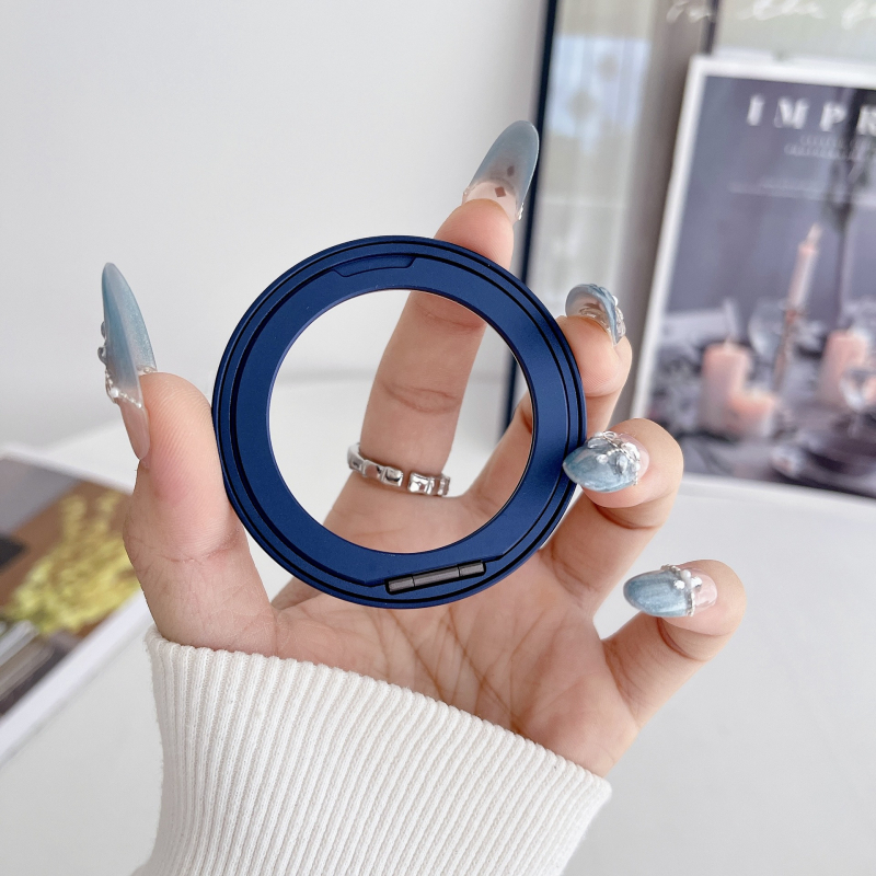 Alumínium ötvözetű 360°-ban forgó telefonos állvány ragasztó rögzítéssel és MagSafe kompatibilitással