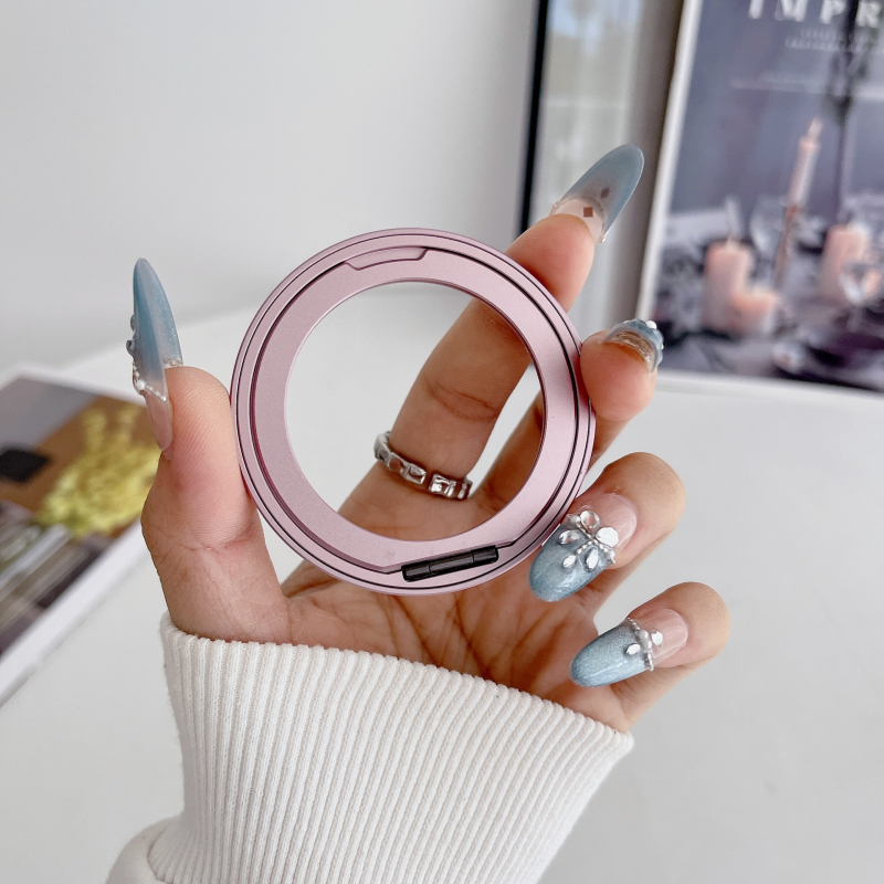 Alumínium ötvözetű 360°-ban forgó telefonos állvány ragasztó rögzítéssel és MagSafe kompatibilitással