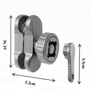 Clema de conectare pentru suport de telefon mobil — marca Yf, model Connecting Clamp; conectează corpul principal al suportului și baza inferioară; compatibil cu mașini electrice și motociclete