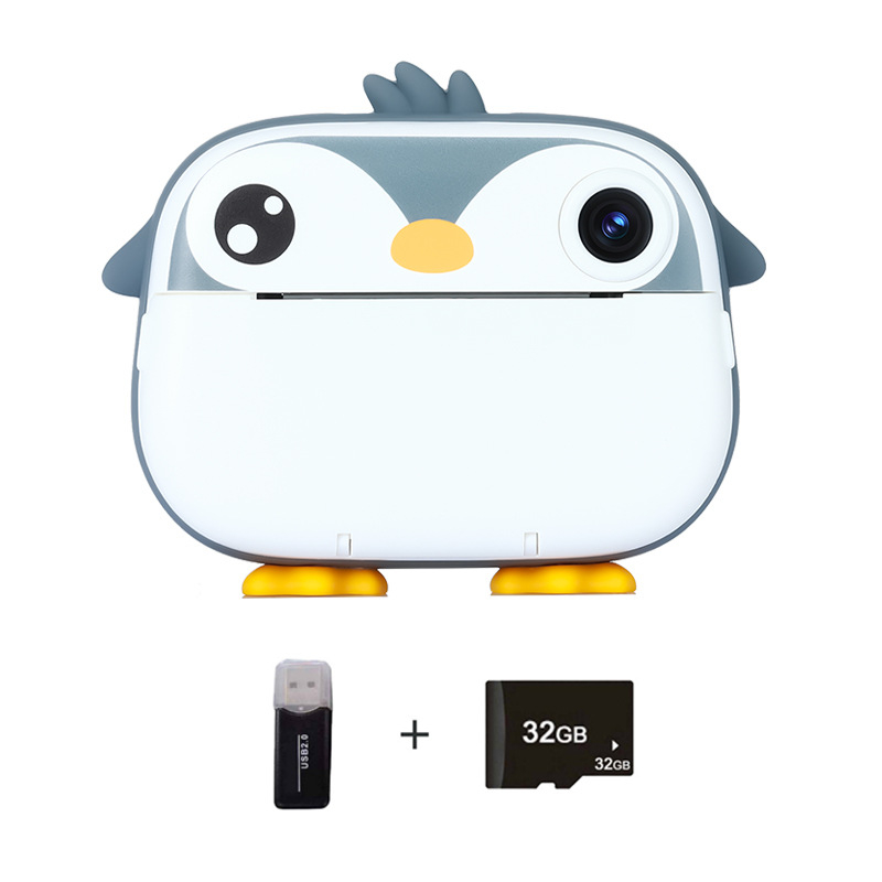 Lastele mõeldud mini Polaroid-kaamera HD kahe objektiiviga, prindib fotosid, TF-kaardi salvestus, mudel M05
