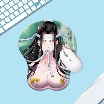 Pad de încheietură pentru mouse H-5 – Gel de siliciu + mătase de lapte, o singură față, utilizare de birou, design 3D animație, logo imprimat, OEM/personalizare