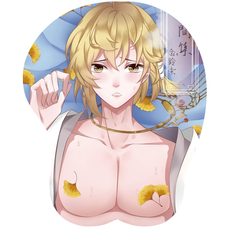 Pad de încheietură pentru mouse H-5 – Gel de siliciu + mătase de lapte, o singură față, utilizare de birou, design 3D animație, logo imprimat, OEM/personalizare