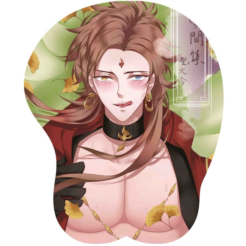 Pad de încheietură pentru mouse H-5 – Gel de siliciu + mătase de lapte, o singură față, utilizare de birou, design 3D animație, logo imprimat, OEM/personalizare