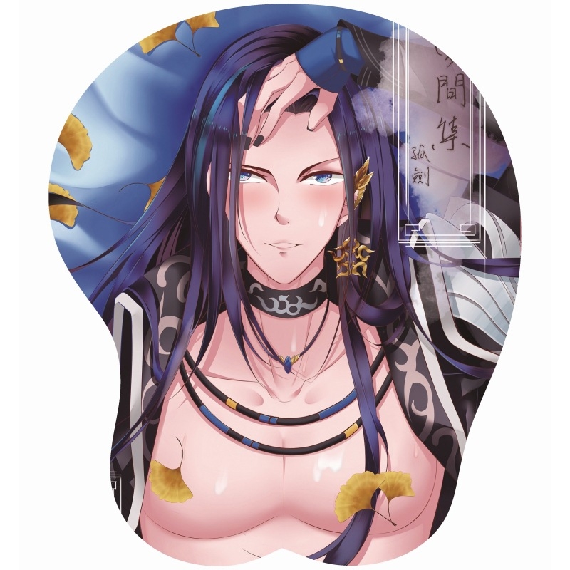 Pad de încheietură pentru mouse H-5 – Gel de siliciu + mătase de lapte, o singură față, utilizare de birou, design 3D animație, logo imprimat, OEM/personalizare