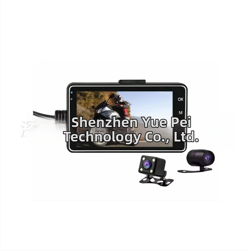 T18 motociklų dviejų objektyvų vaizdo registratorius, 1080P HD, 120° matymo kampas, palaiko TF kortelę 8–32GB su cikliniu įrašu