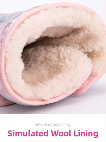 Vīriešu ziemas zābaki sniegam, ūdensizturīgi, pretslīdējoši, ar mākslīgu pūkainu oderi, bieza konstrukcija, gumijas zole