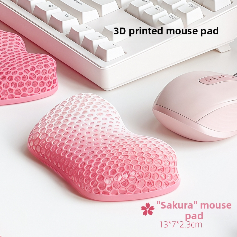 3D izdrukāts rokas locītavas paliktnis mehāniskai tastatūrai (modelis 1, svars 28 g, izlaidums 2025)