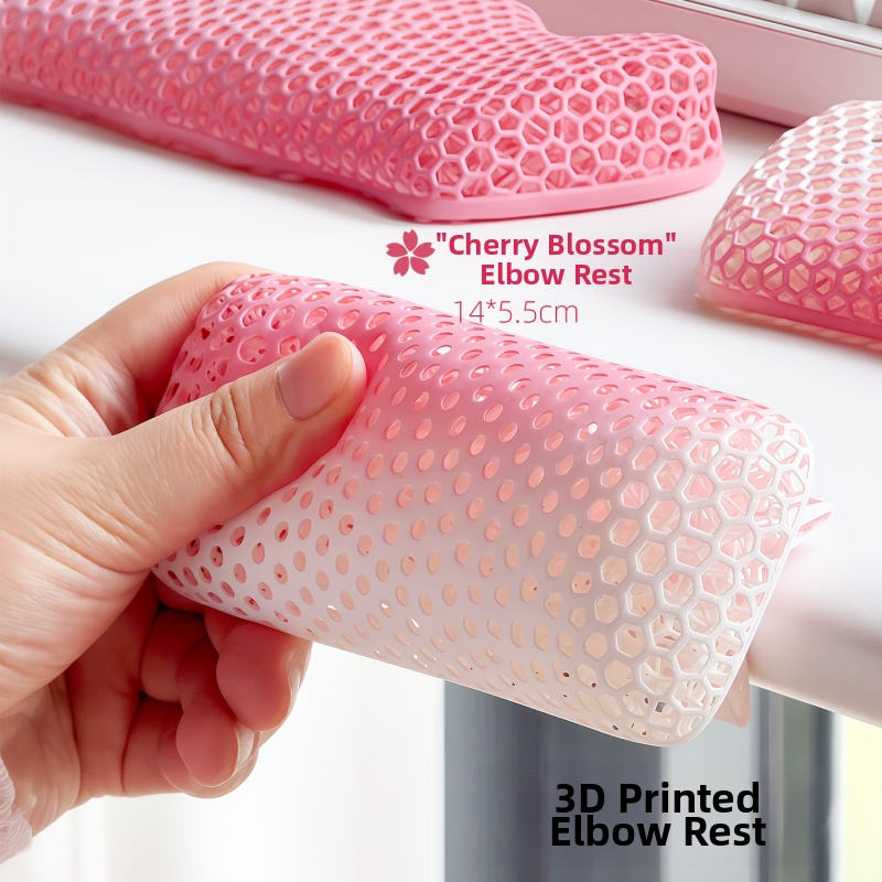 3D izdrukāts rokas locītavas paliktnis mehāniskai tastatūrai (modelis 1, svars 28 g, izlaidums 2025)